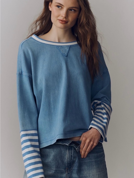 Pilcro Tops - NWT Pilcro Cotton Seamed Long-Sleeve Top